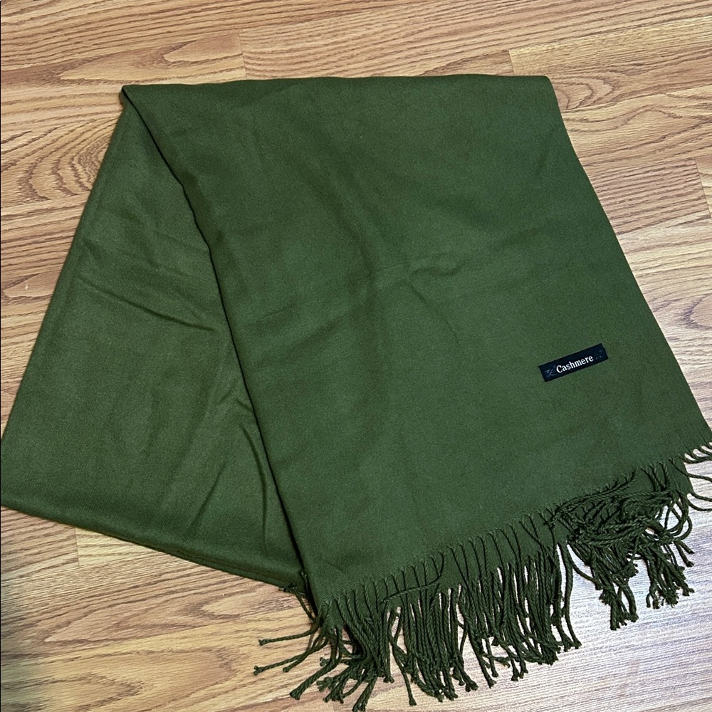 Cashmere Scarf | Women's Large Cashmere Scarf With Tassels (One Size)